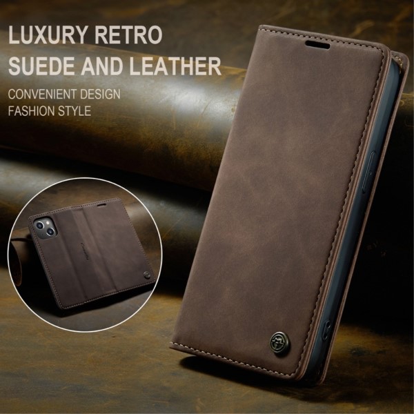 Pouzdro na iPhone 14 Plus CASEME hnědé
