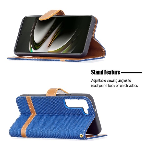 Pouzdro na Samsung Galaxy S22 Jeans modré