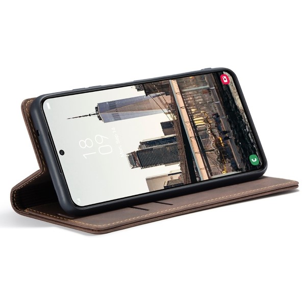 Pouzdro na Samsung Galaxy S22 CASEME hnědé