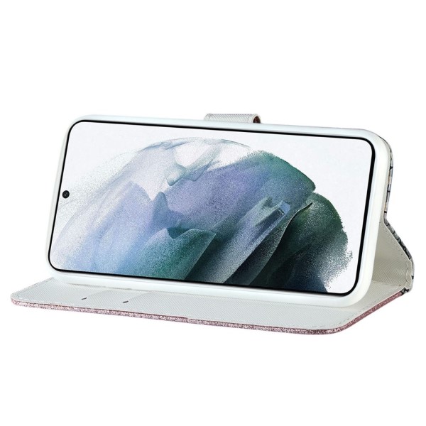 Pouzdro na Samsung Galaxy S22 Glitter růžové