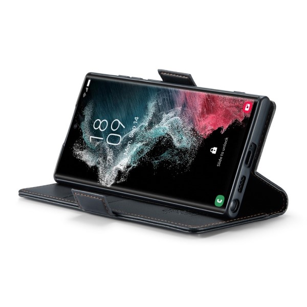 Pouzdro na Samsung Galaxy S22 Ultra CASEME smooth černé