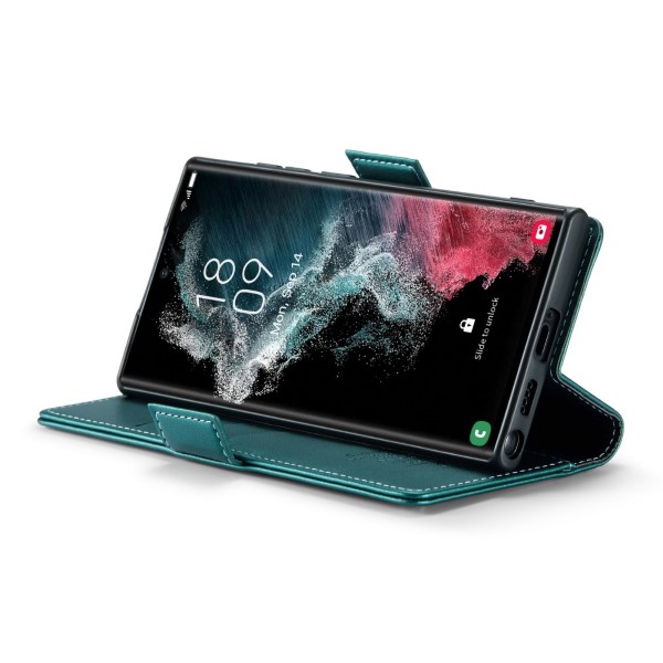 Pouzdro na Samsung Galaxy S22 Ultra CASEME smooth zelené