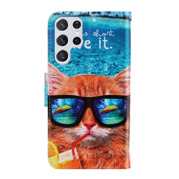 Pouzdro na Samsung Galaxy S22 Ultra Kočka