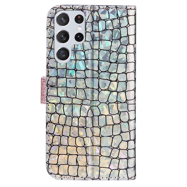 Pouzdro na Samsung Galaxy S22 Ultra Glitter růžové