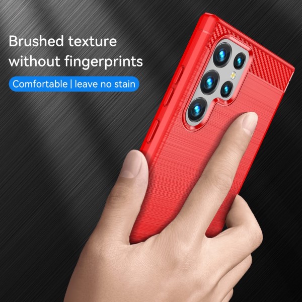 Kryt na Samsung Galaxy S22 Ultra Carbon červený