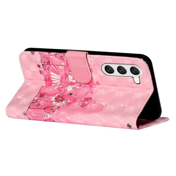 Pouzdro na Samsung Galaxy S23 Medvídek růžové