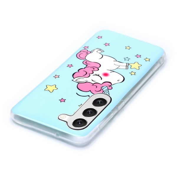 Kryt na Samsung Galaxy S23+ svítící Jednorožec