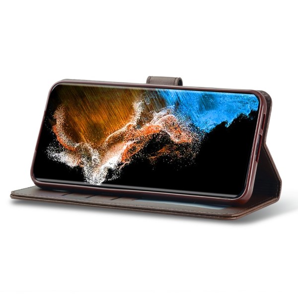 Pouzdro na Samsung Galaxy S23+ LC.IMEEKE tmavě hnědé