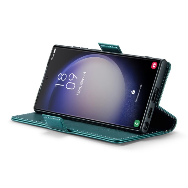 Pouzdro na Samsung Galaxy S23 Ultra CASEME smooth zelené