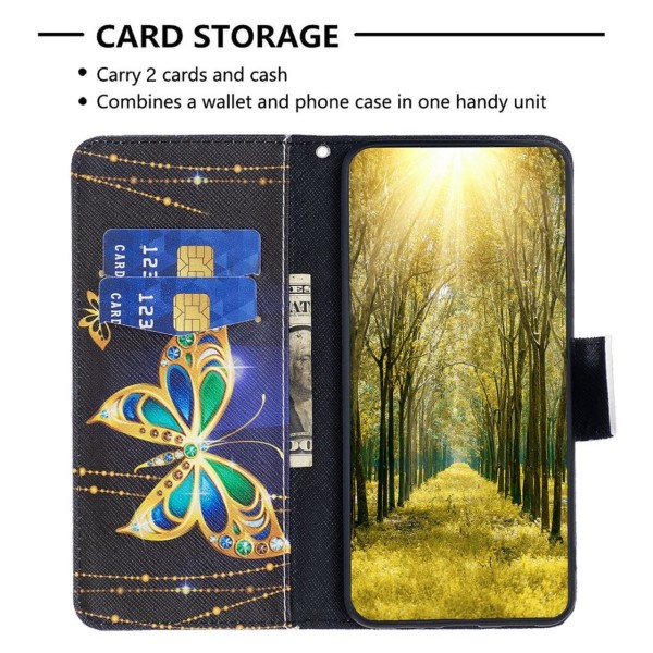 Pouzdro na Samsung Galaxy S23 Ultra Motýl černé