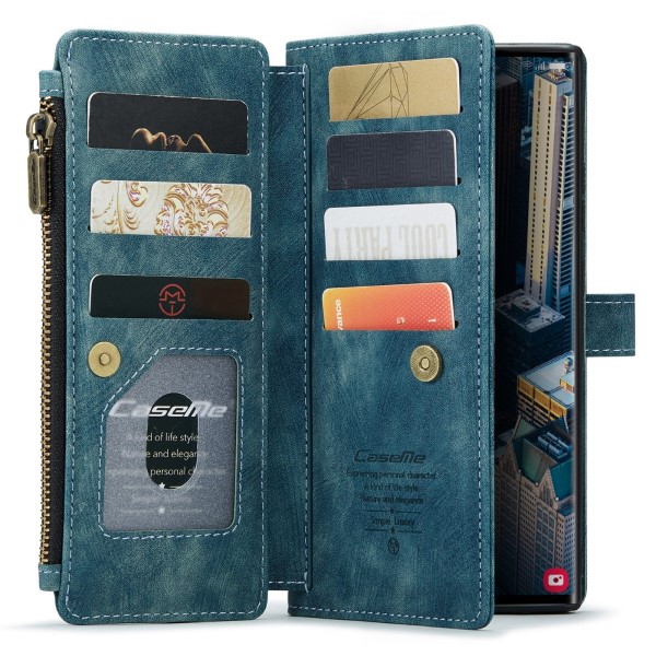 Pouzdro na Samsung Galaxy S23 Ultra CASEME Deluxe modré