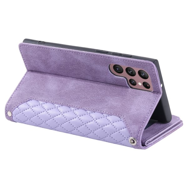 Pouzdro na Samsung Galaxy S23 Ultra Luxury Double Layer fialové