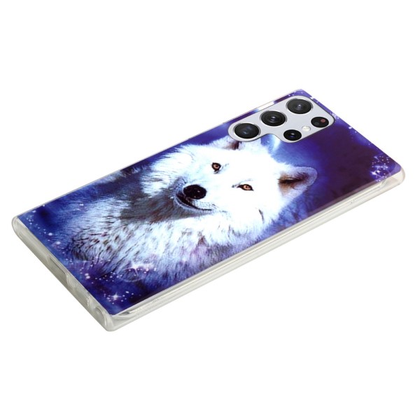Kryt na Samsung Galaxy S23 Ultra svítící Vlk