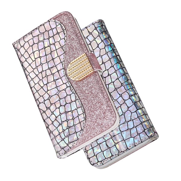 Pouzdro na Samsung Galaxy S21 Plus Glitter růžové