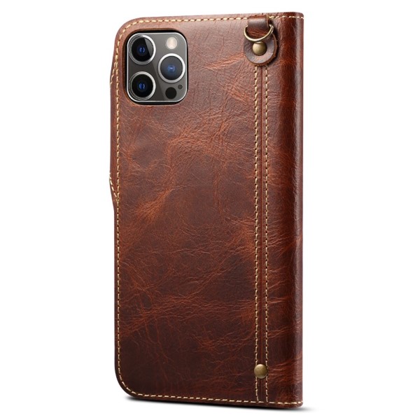 Pouzdro pro iPhone 13 Pro Kožené hnědé