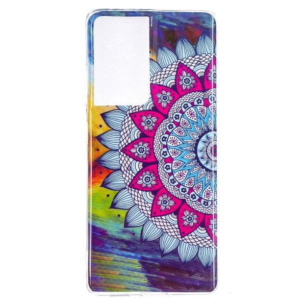Kryt na Samsung Galaxy S21 Ultra svítící Mandala