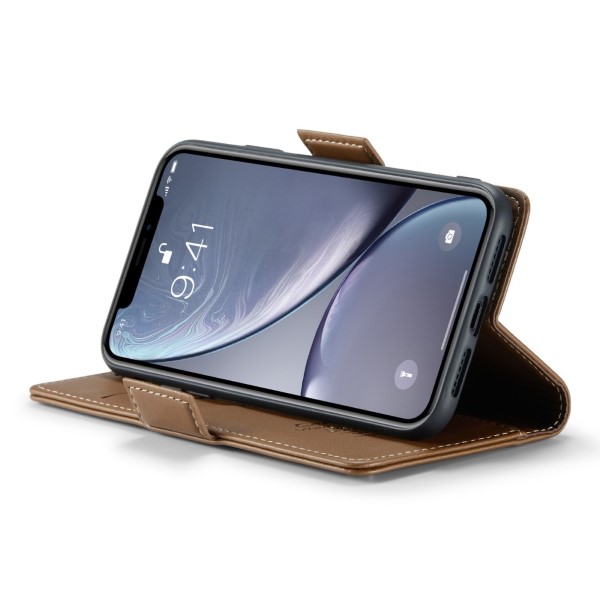 Pouzdro pro iPhone Xr CASEME Smooth hnědé