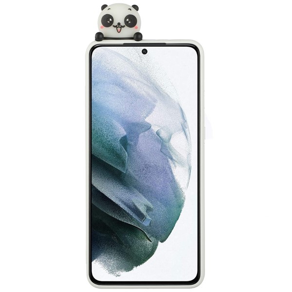 Kryt na Samsung Galaxy S22 Plus 3D Panda bílý