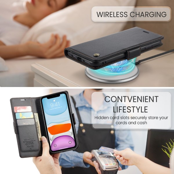 Pouzdro pro iPhone 11 CASEME Smooth černé