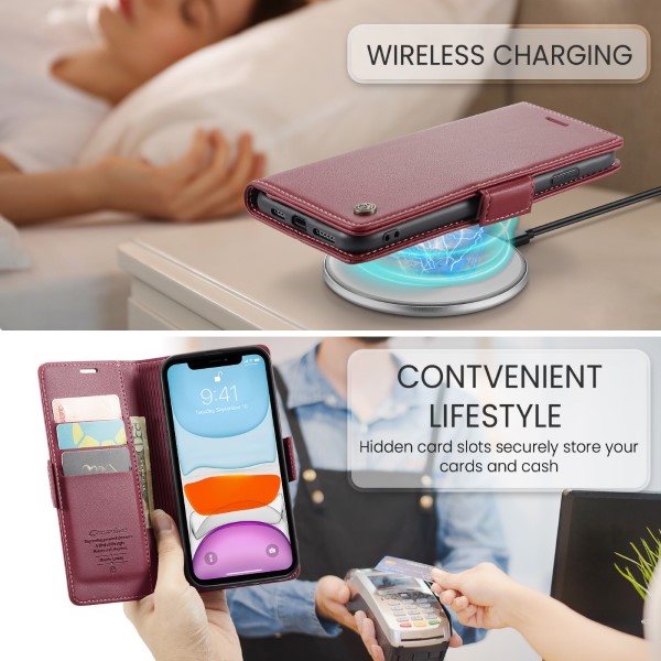 Pouzdro pro iPhone 11 CASEME Smooth červené
