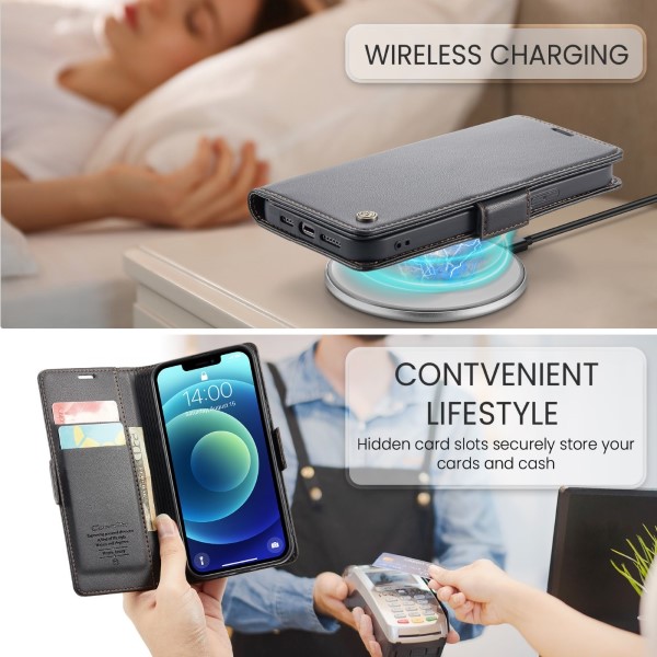 Pouzdro pro iPhone 12 Mini CASEME Smooth černé