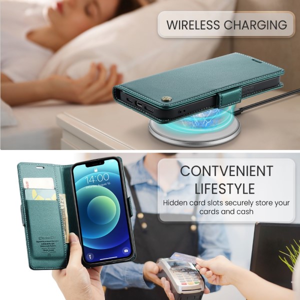 Pouzdro pro iPhone 12 Mini CASEME Smooth zelené