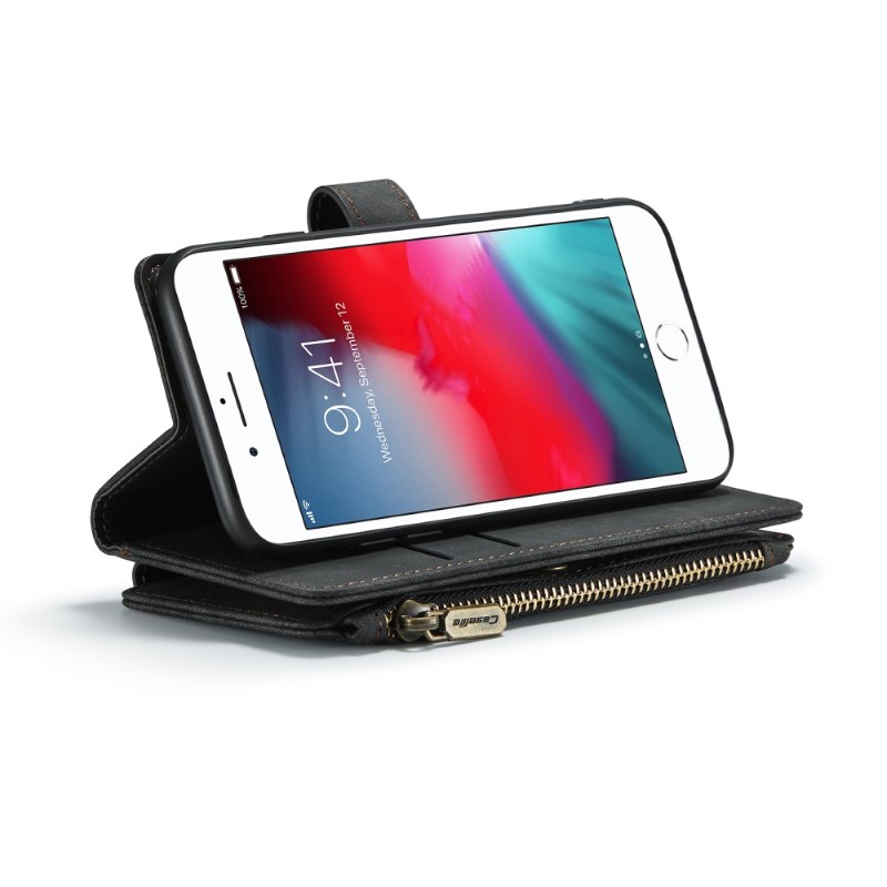 Pouzdro pro iPhone 7 / 8 / SE ( 2020 / 2022 ) Luxury Double Layer černé