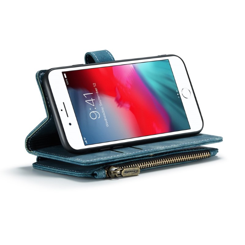 Pouzdro pro iPhone 7 / 8 / SE ( 2020 / 2022 ) Luxury Double Layer modré