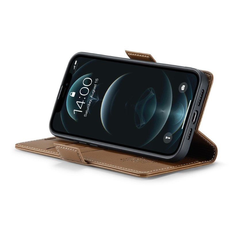 Pouzdro pro iPhone 12 Pro Max CASEME smooth hnědé
