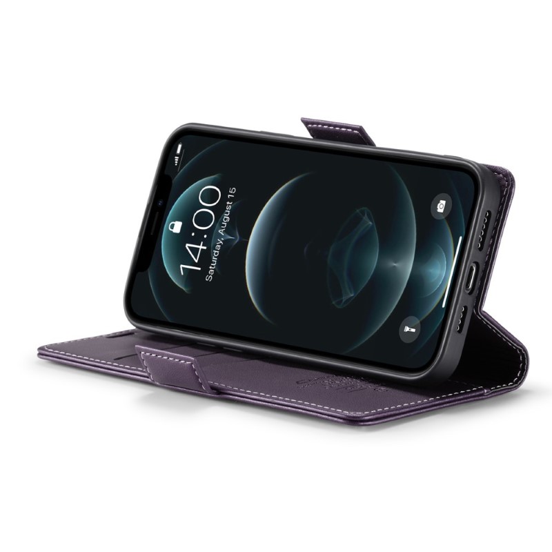 Pouzdro pro iPhone 12 / 12 Pro CASEME smooth fialové