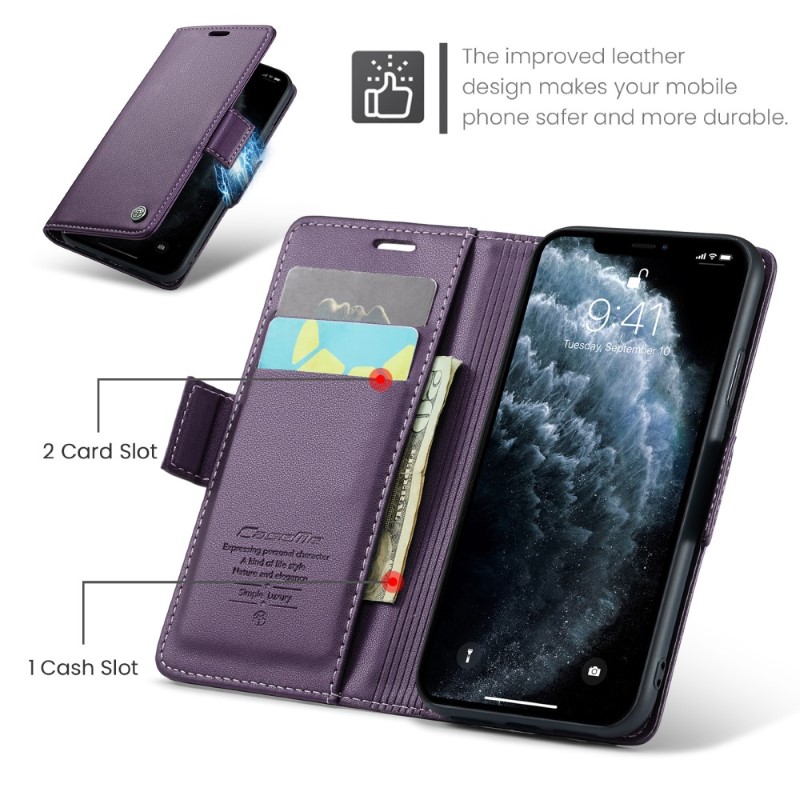 Pouzdro pro iPhone 11 Pro CASEME smooth fialové