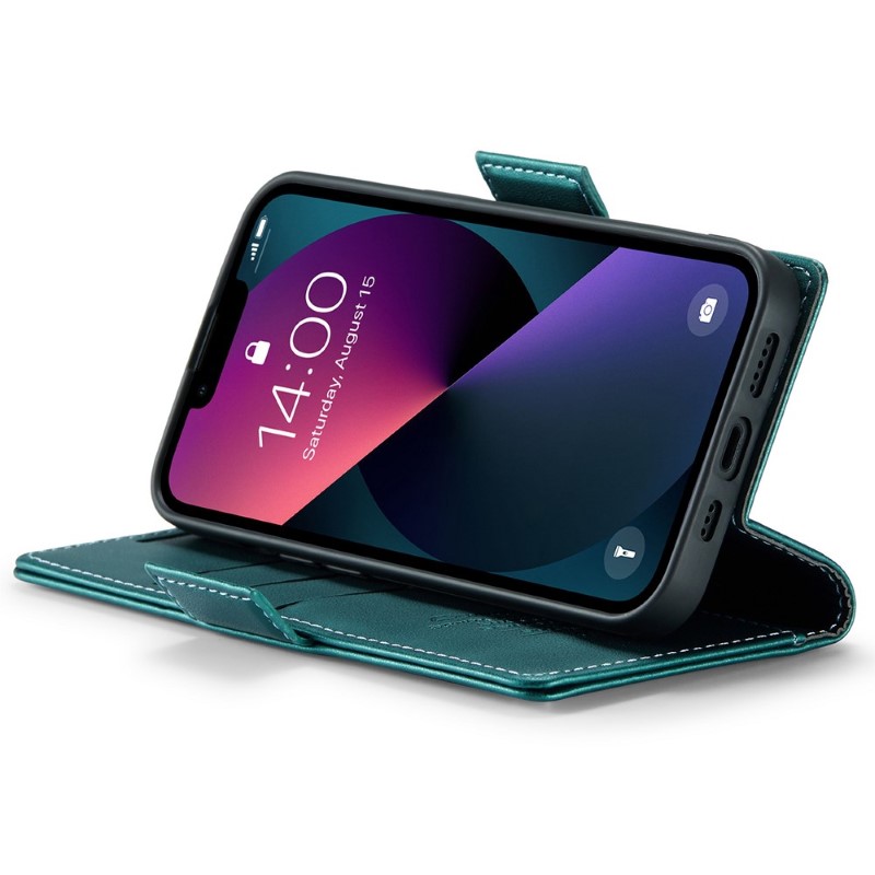Pouzdro na iPhone 15 CASEME Smooth zelené