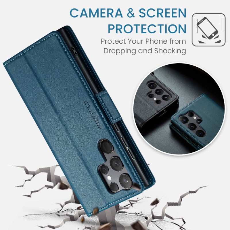 Pouzdro na Samsung Galaxy S24 Ultra CASEME smooth modré
