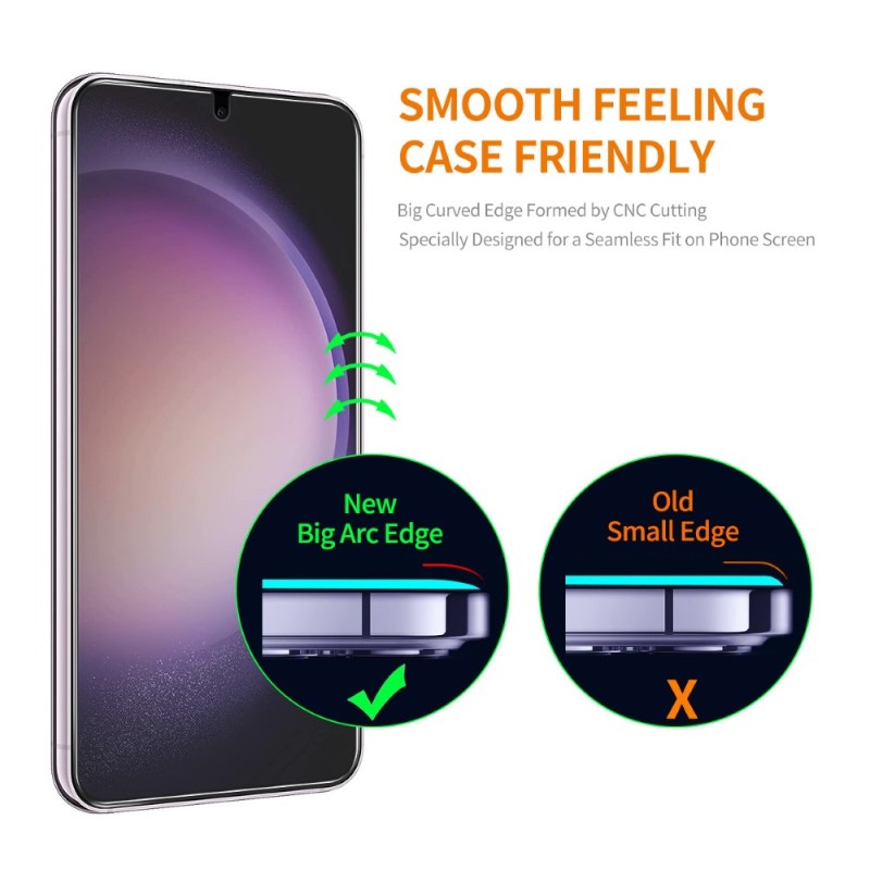 Tvrzené sklo na Samsung Galaxy S24 (podpora odemykání otiskem prstu) čiré