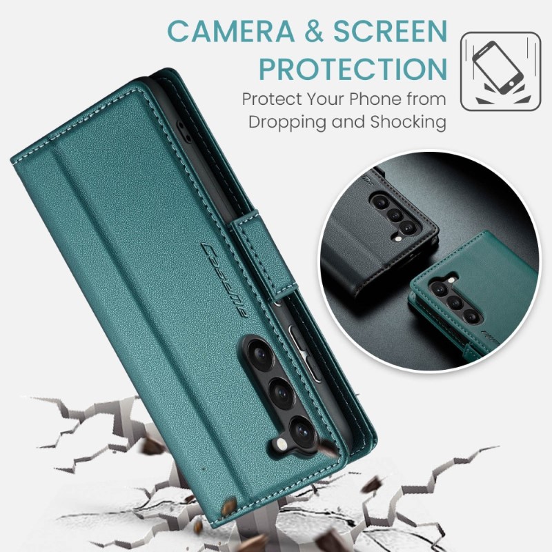 Pouzdro na Samsung Galaxy S24 CASEME smooth zelené