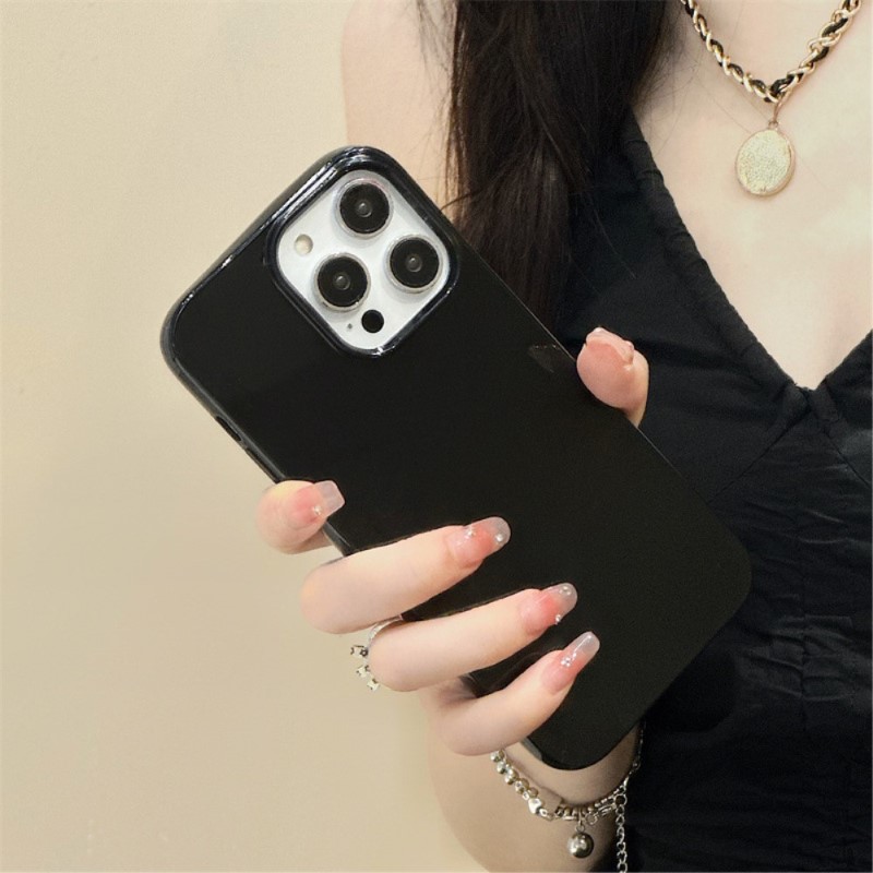 Kryt na iPhone 15 Pro gumový Candy černý