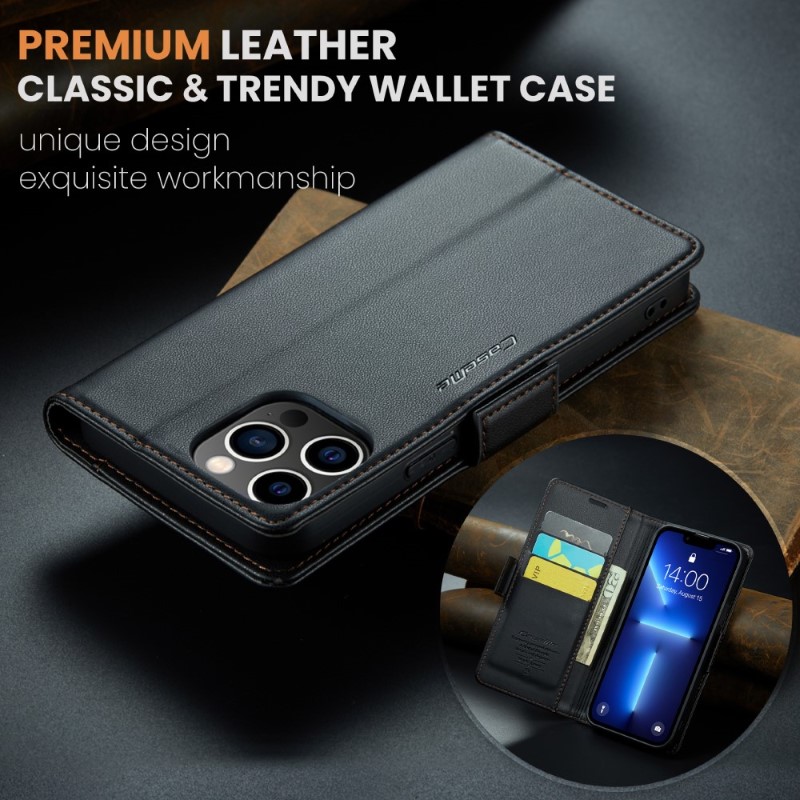Pouzdro na iPhone 13 Pro CASEME smooth černé
