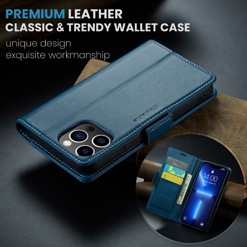 Pouzdro na iPhone 13 Pro CASEME smooth modré