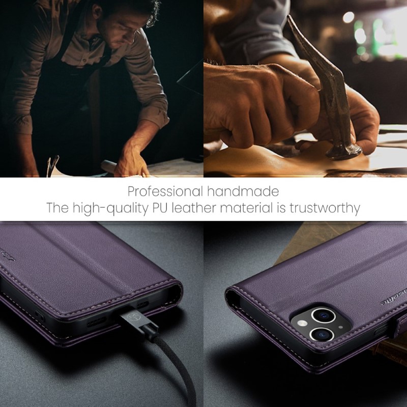 Pouzdro na iPhone 13 CASEME smooth fialové
