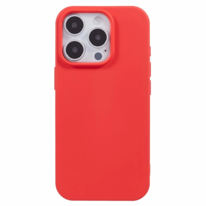 Kryt na iPhone 16 Pro gumový Premium červený