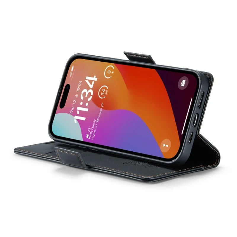 Pouzdro na iPhone 16 Pro Max CASEME Smooth černé