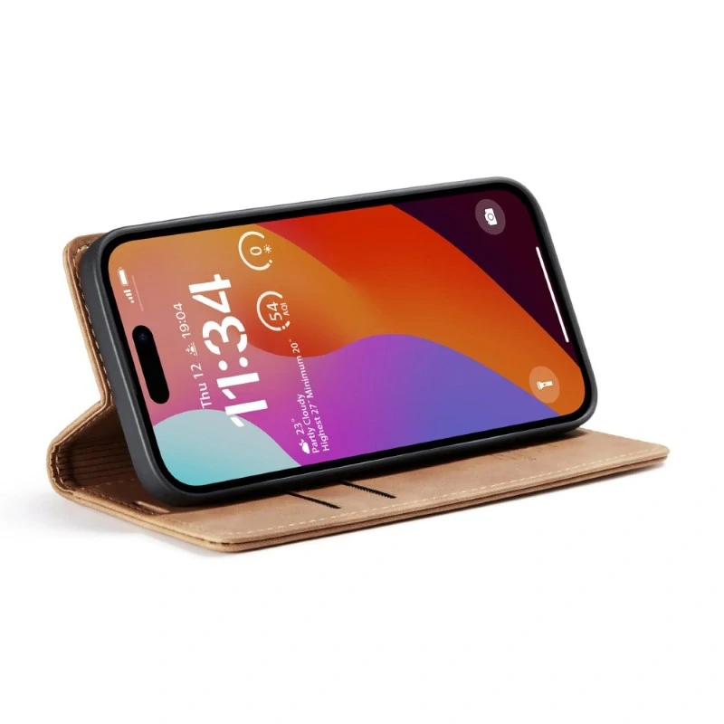 Pouzdro CASEME pro iPhone 16 Pro Max světle hnědé