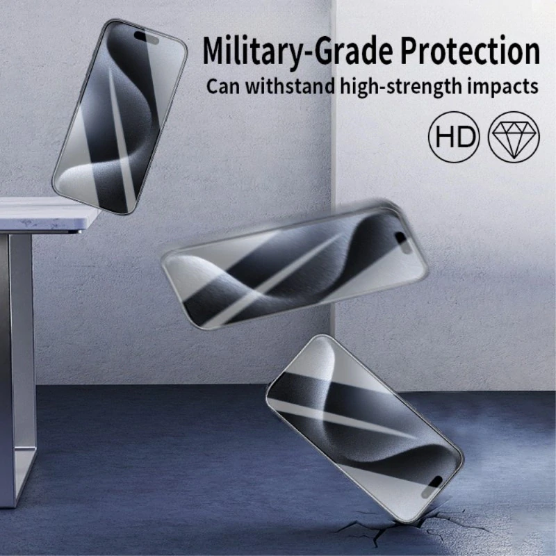 Tvrzené sklo na iPhone 16 Pro Max- 2.5D černé