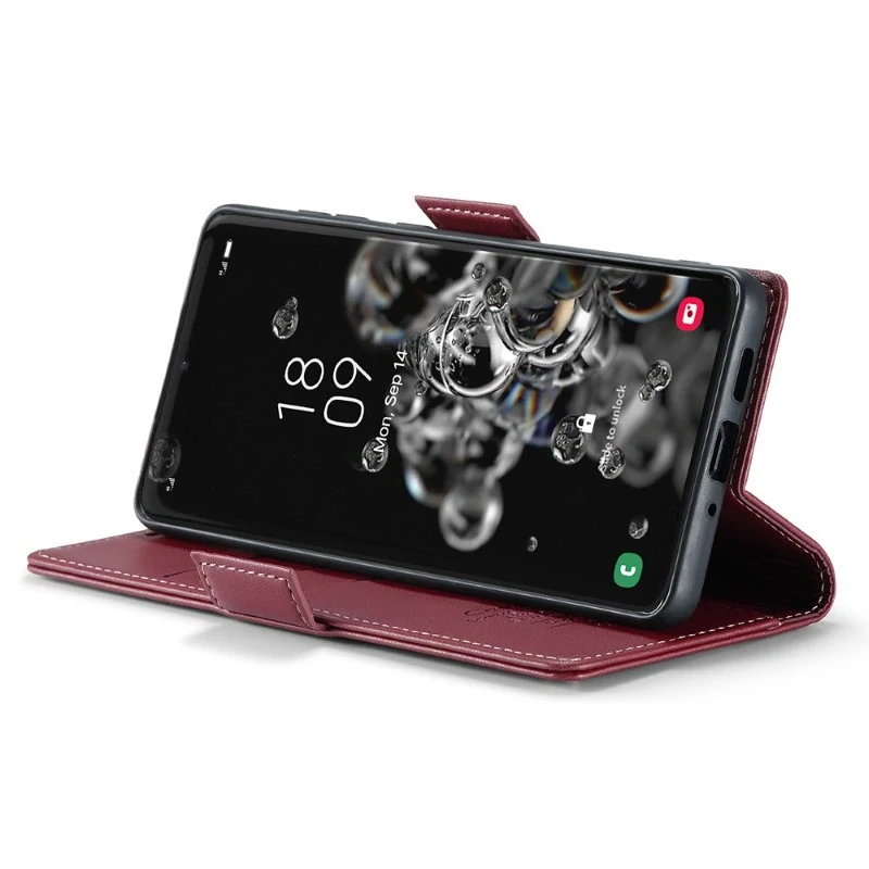 Pouzdro na Samsung Galaxy S20 Ultra CASEME smooth červené