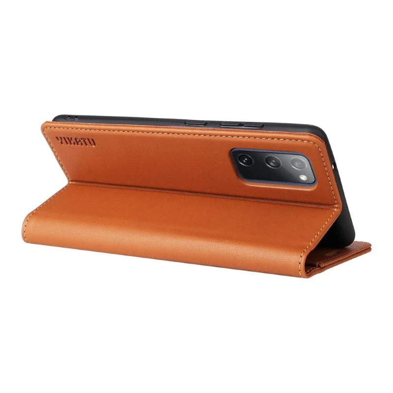 Pouzdro na Samsung Galaxy S20 FE Yikatu hnědé
