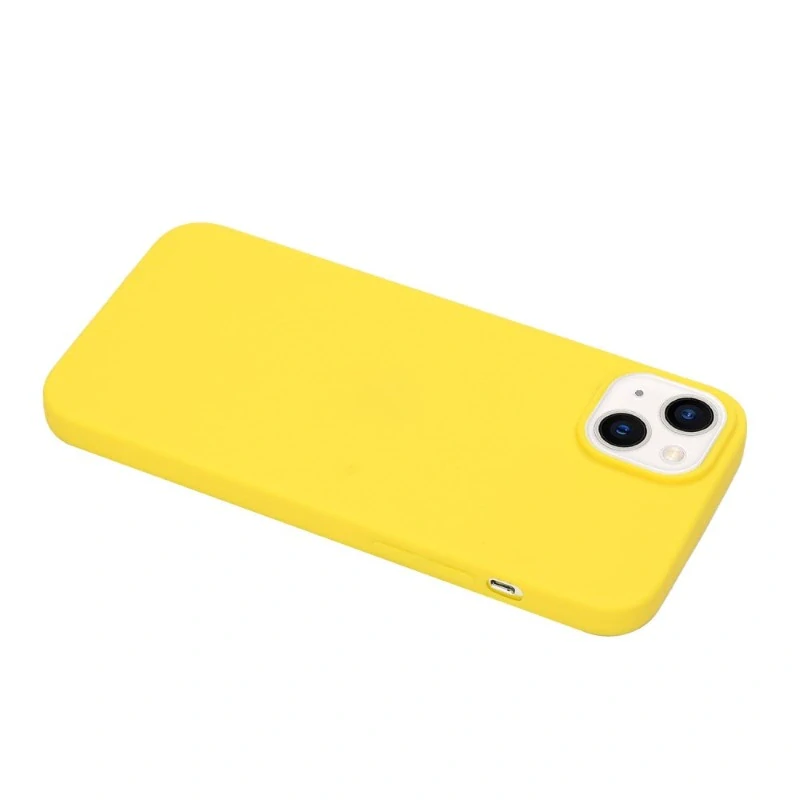 Kryt na iPhone 15 gumový Premium žlutý