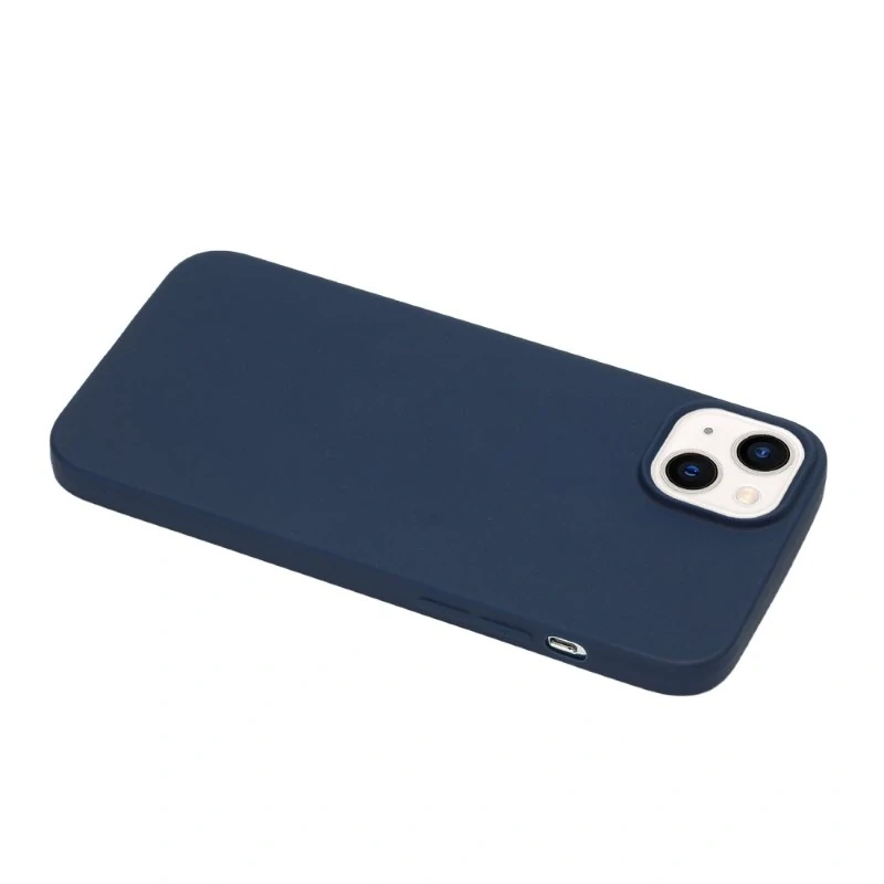 Kryt na iPhone 15 gumový Premium tmavě modrý