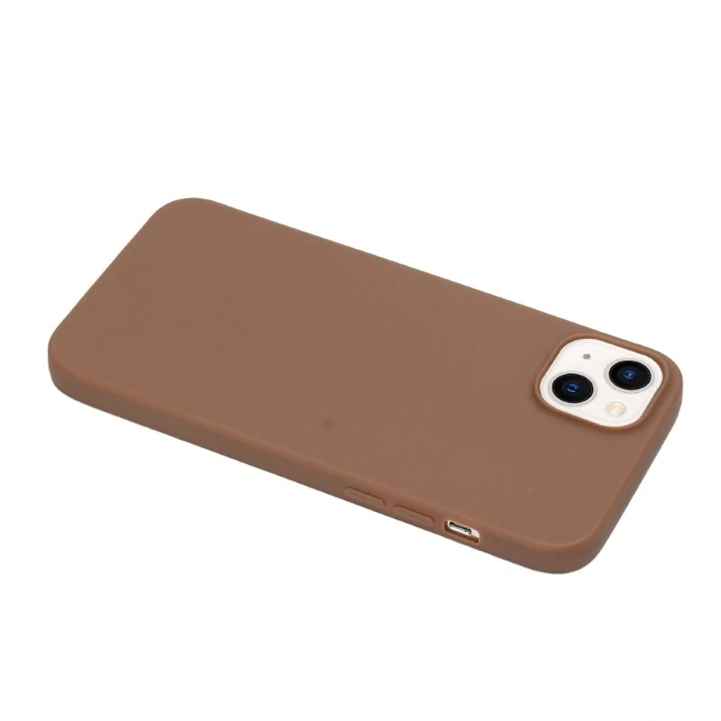 Kryt na iPhone 15 gumový Premium hnědý