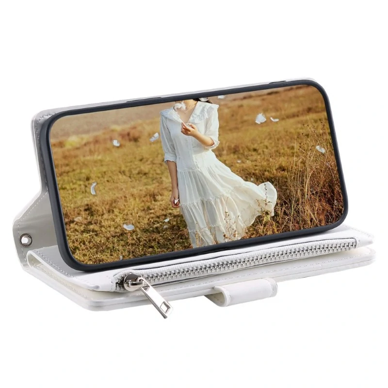 Pouzdro pro iPhone 15 Pro Luxury Double Layer bílé