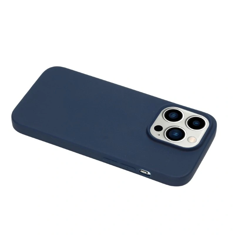 Kryt na iPhone 15 Pro gumový Premium tmavě modrý